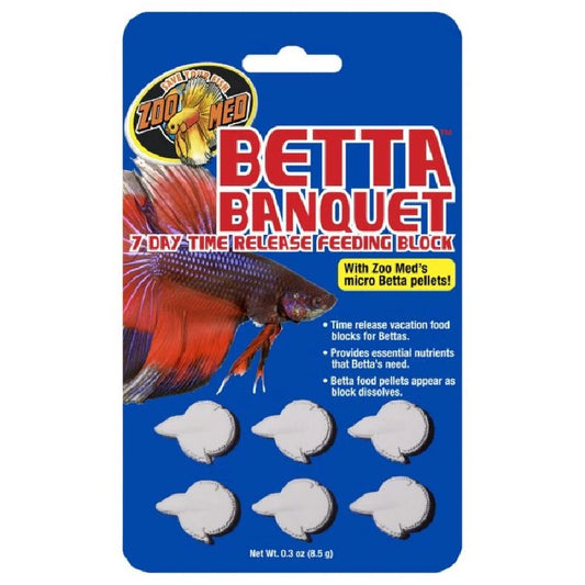 Zoo Med Betta Banquet 7 Day Time Released Feeding Block