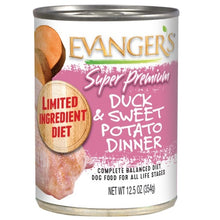 Load image into Gallery viewer, Evanger&#39;s Super Premium Duck &amp; Sweet Potato Dinner 12.5 oz. Can
