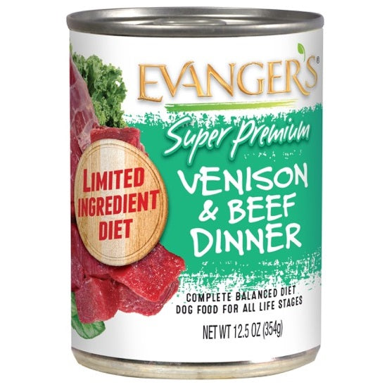 Evanger's Super Premium Venison & Beef Dinner 12.5 oz. Can
