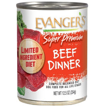 Load image into Gallery viewer, Evanger&#39;s Super Premium Beef Dinner 12.5 oz. Can
