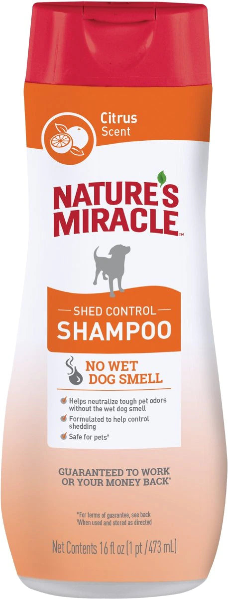 Nature's Miracle Shed Control Shampoo for Dogs Citrus, 16 oz.