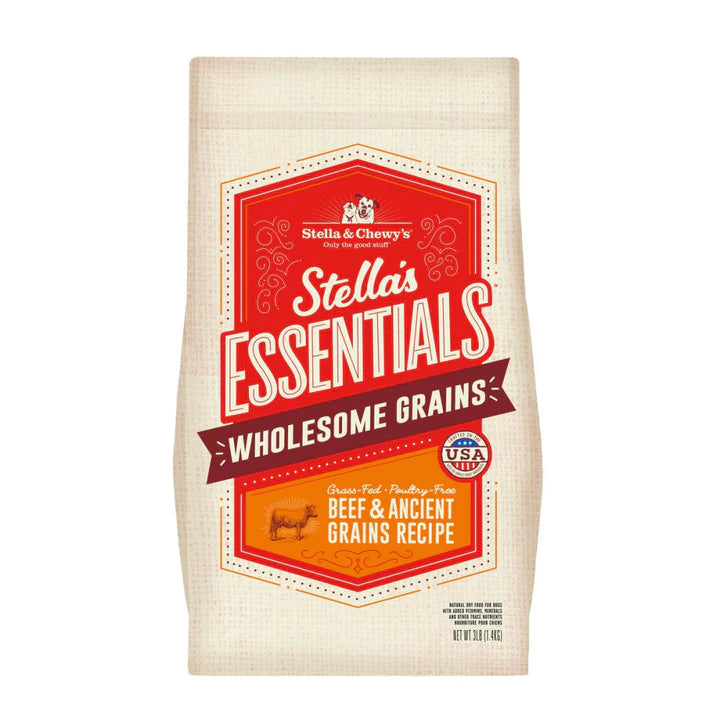 Stella & Chewy's Essentials Grass-Fed Beef & Ancient Grains Dry Dog Food