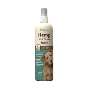 Naturvet Hemp Hot Spot Spray with Aloe Vera for Dogs 12 oz.
