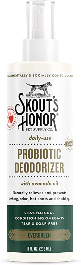 Skout's Honor Probiotic Deodorizer for Dogs & Cats Evergreen 8 oz.