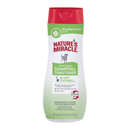 Nature's Miracle Whitening Shampoo for Dogs Flowering Almond, 16 oz.