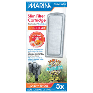 Marina Slim Filter Cartridge Bio-Clear 3 Pack