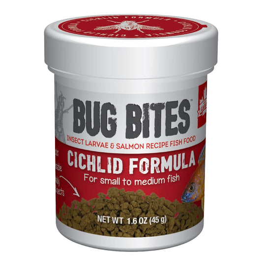 Fluval Bug Bites Cichlid Formula Granules for Small to Medium Fish