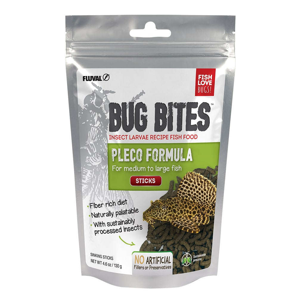 Fluval Bug Bites Pleco Formula Sticks
