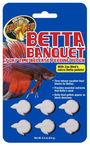 Zoo Med Betta Banquet 7 Day Time Released Feeding Block