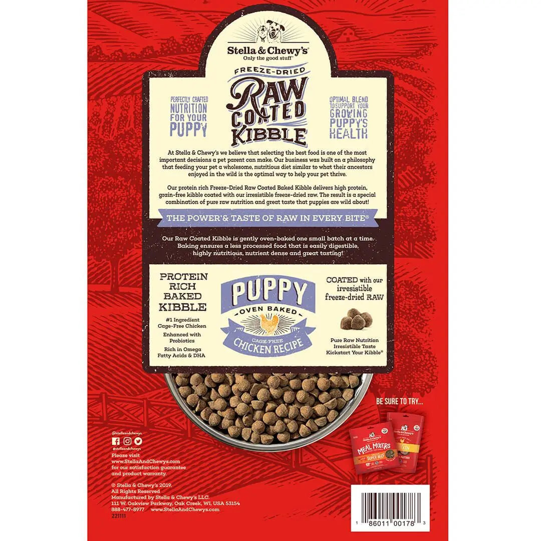 Stella & Chewy's Grain Free Chicken Raw Coated Kibble Puppy