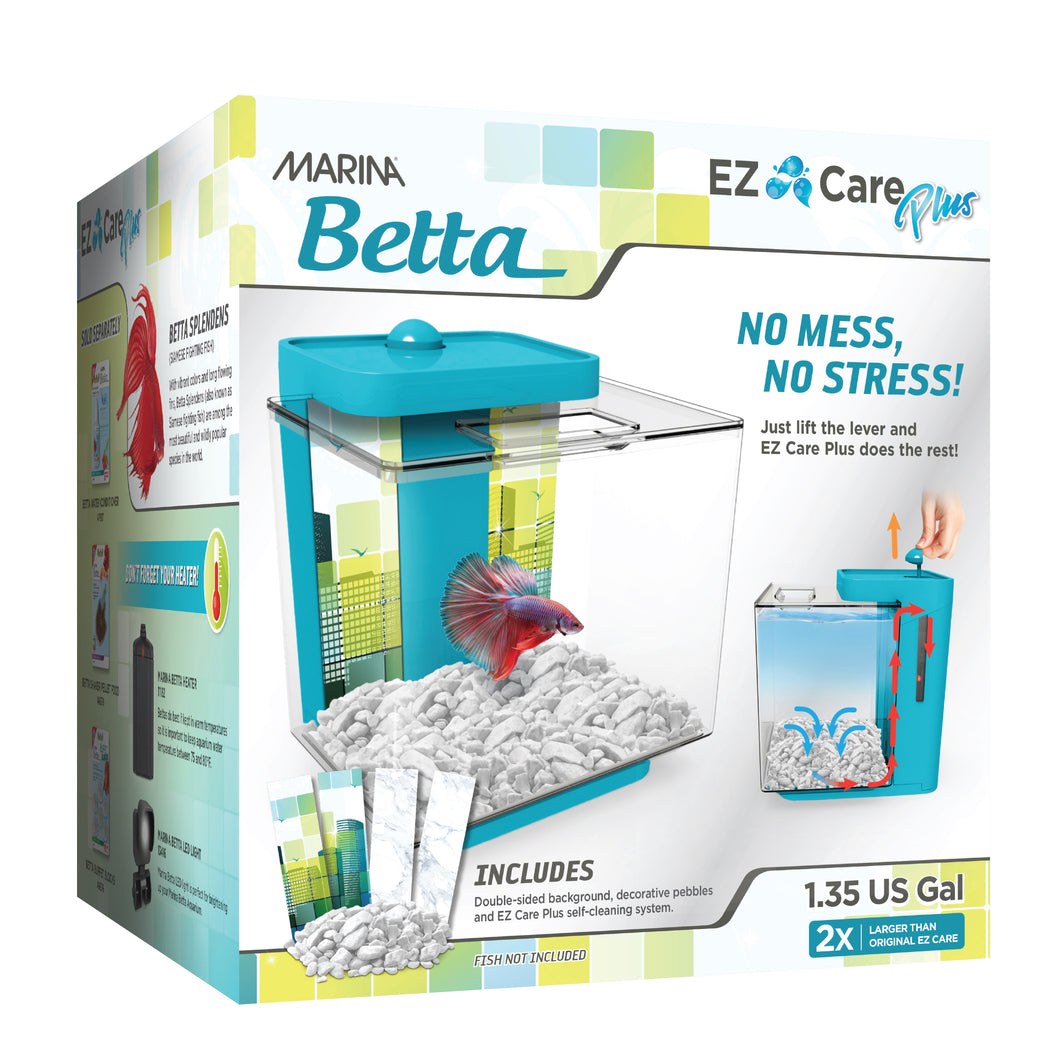 Marina EZ-Care Plus 1.35 Gallon Betta Kit Blue