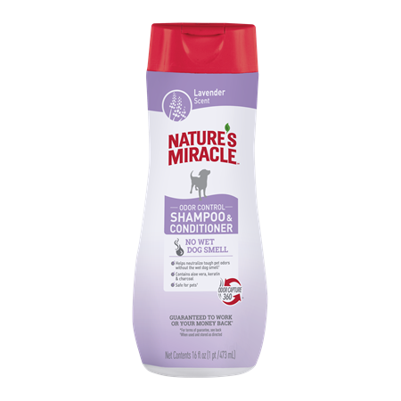 Nature's Miracle Oder Control Shampoo for Dogs Lavender 16 oz.
