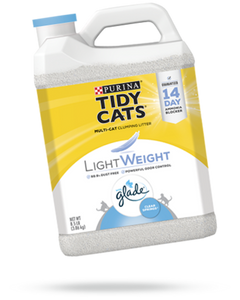 Tidy Cats Multi-Cat Clumping Cat Litter Light Weight with Glade Clear Springs