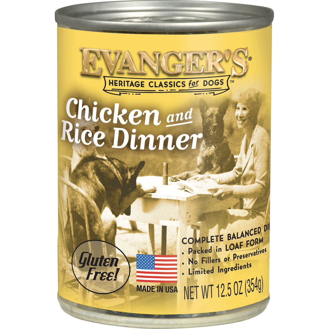 Evanger's Heritage Classic Chicken & Rice 12.5 oz. Can