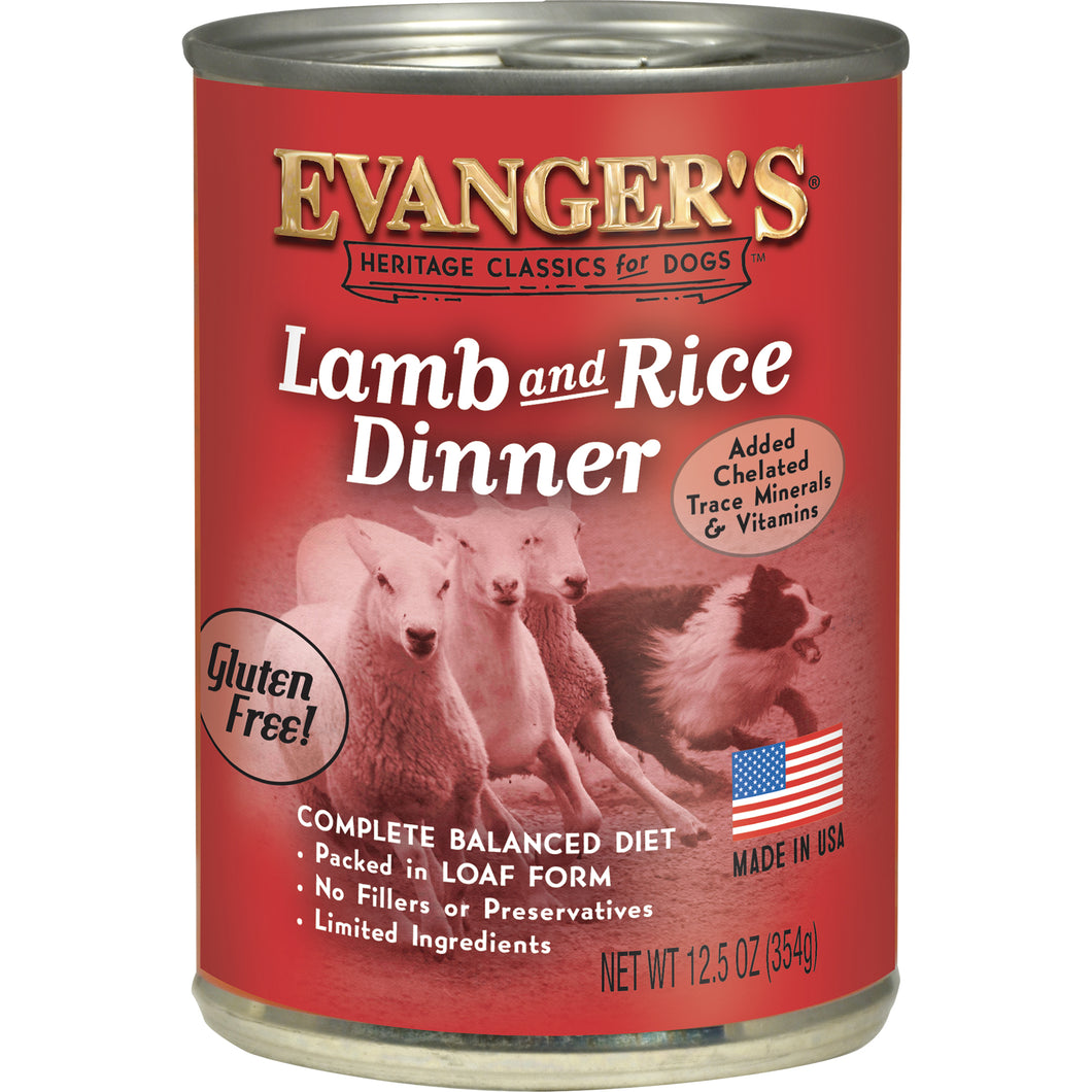 Evanger's Heritage Classic Lamb & Rice Dinner 12.5 oz. Can