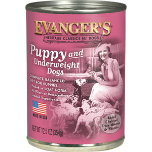 Evanger's Heritage Classic Puppy Food 12.8 oz. Can
