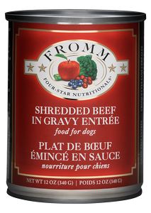 Fromm Shredded Beef in Gravy Entree 12 oz. Can