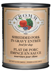 Fromm Shredded Pork in Gravy Entree 12 oz. Can