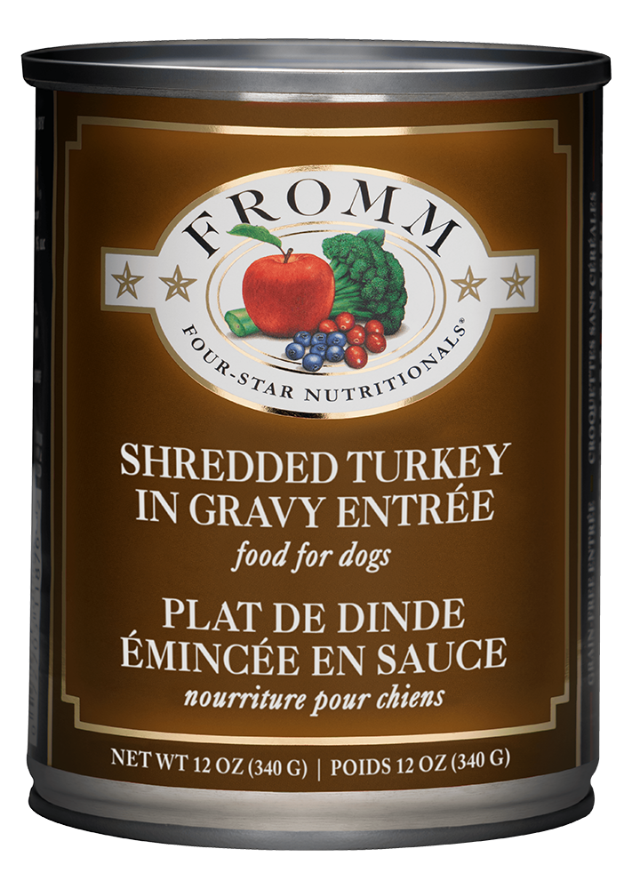 Fromm Shredded Turkey in Gravy Entree 12 oz. Can