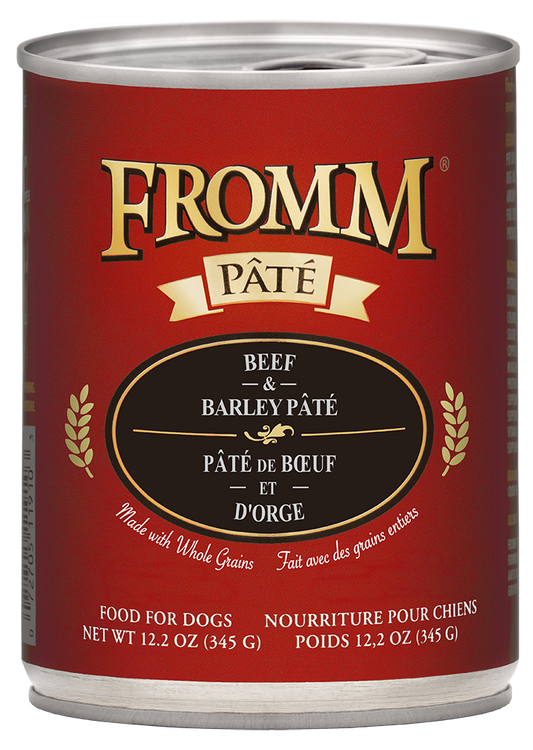 Fromm Beef & Barley Pate 12.2 oz. Can