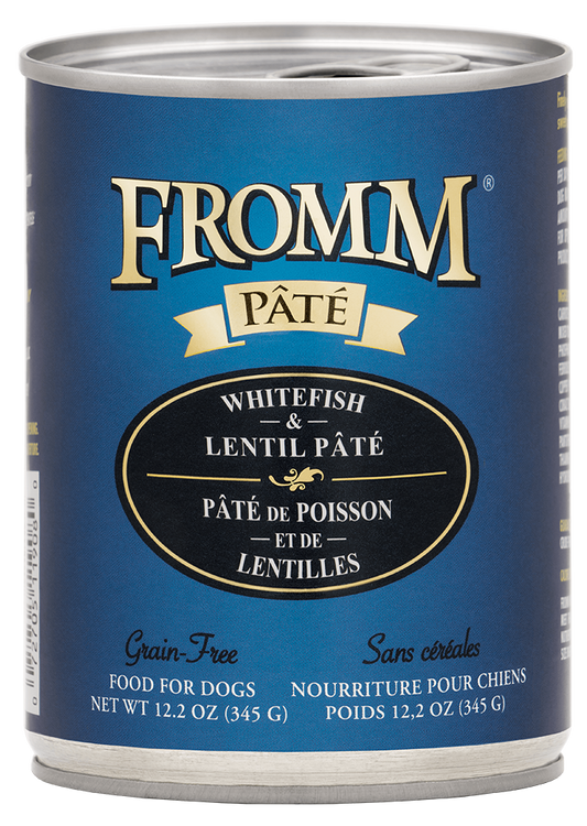 Fromm Whitefish & Lentil Pate 12.2 oz. Can