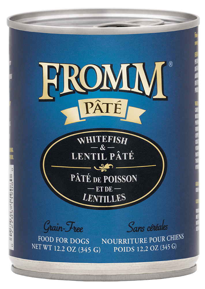 Fromm Whitefish & Lentil Pate 12.2 oz. Can