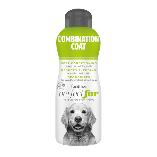 Tropiclean Perfect Fur Combination Coat Dog Shampoo 16 oz.