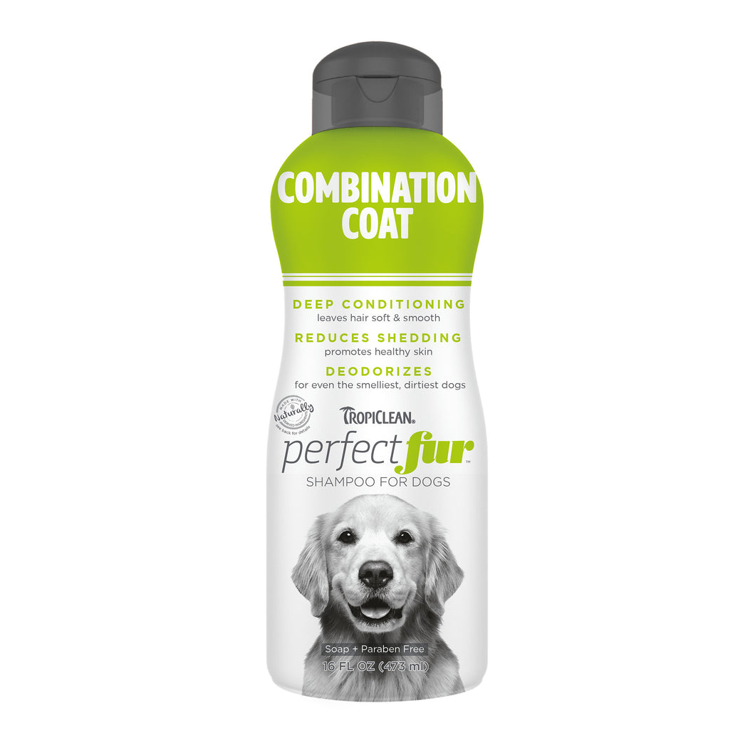 Tropiclean Perfect Fur Combination Coat Shampoos for Dogs 16 oz.