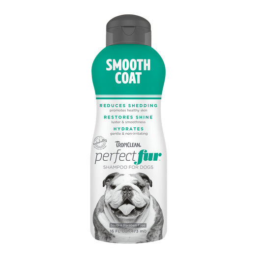 Tropiclean Perfect Fur Smooth Coat Dog Shampoo 16 oz.